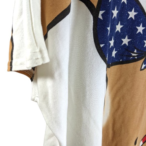 Vintage/Retro Body Dreams Bikini Body White T-Shirt Patriotic Flag Funny - Large - Picture 9 of 13